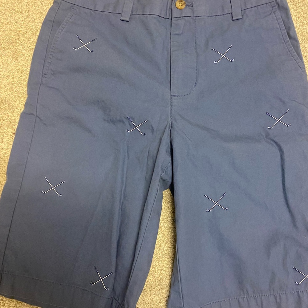 Vineyard Vines Blue Flat Front Shorts